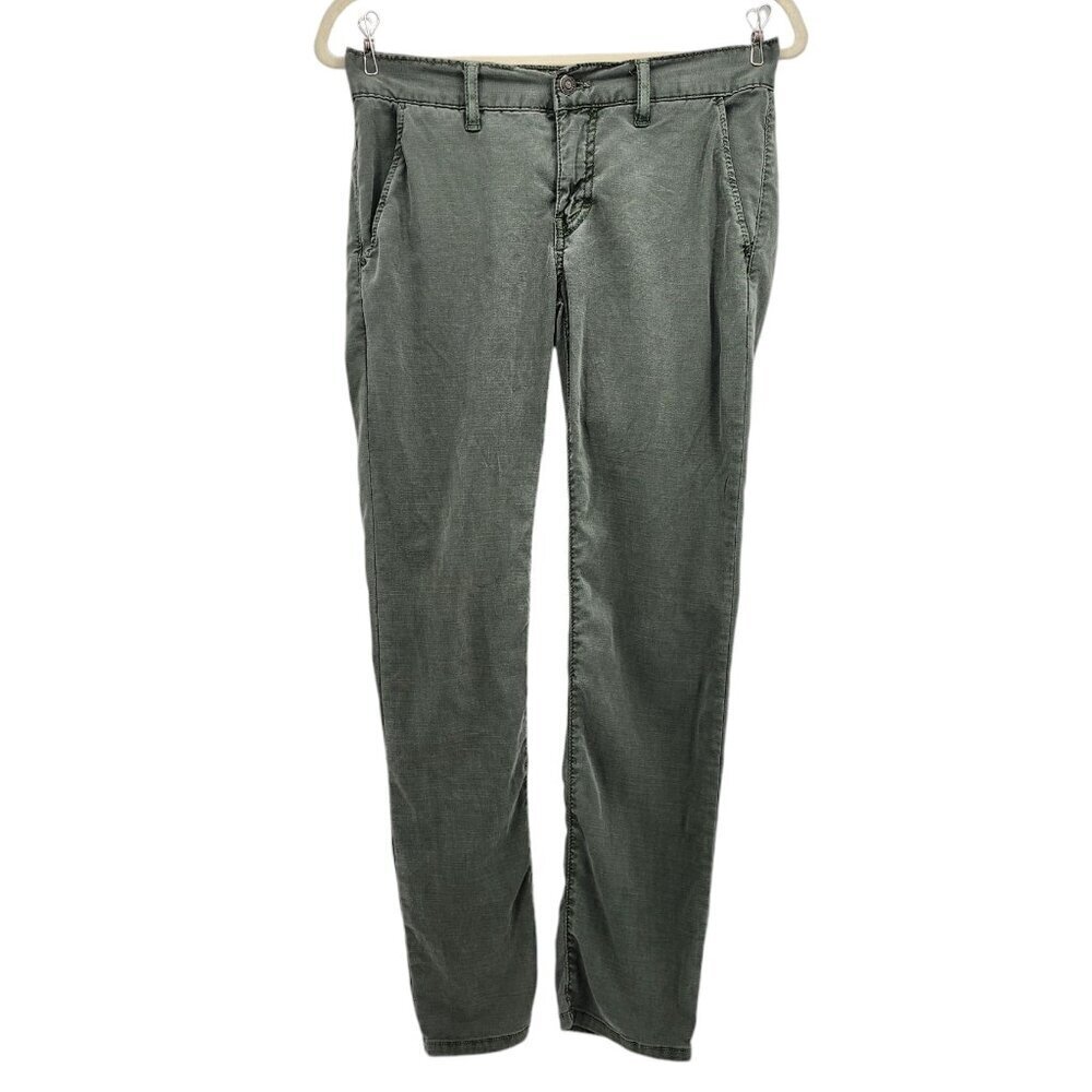 Pistola Distressed Green Skinny Pants Womens 26